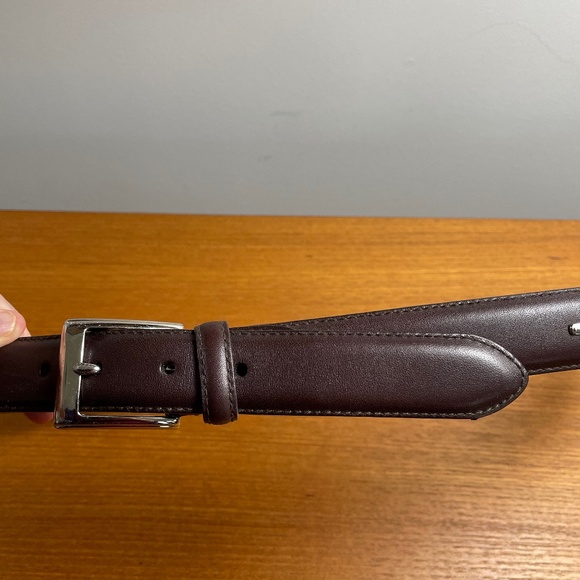 Polo Ralph Lauren Men's Dark Brown Leather Belt/Size 38